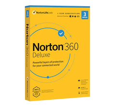 Norton 360 Deluxe 25GB Cloud 3 Devices 1 Year