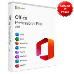 Microsoft Office 2021 Professional Plus Lifetime License Activate by Phone for 1 PC