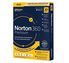 Norton 360 Premium 75GB Cloud 10 Devices 1 Year